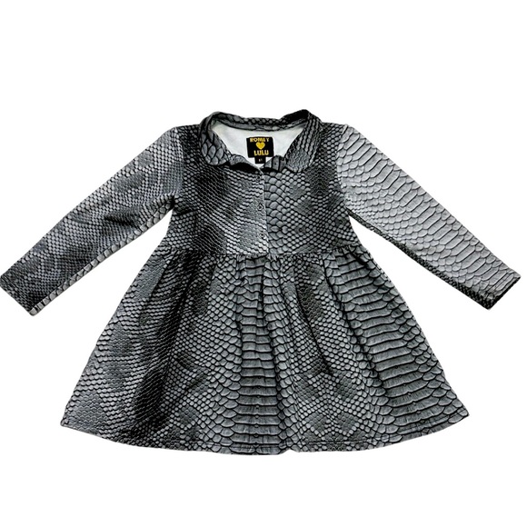 Romey Loves Lulu Snake Print Long Sleeve Dress - Picture 1 of 3